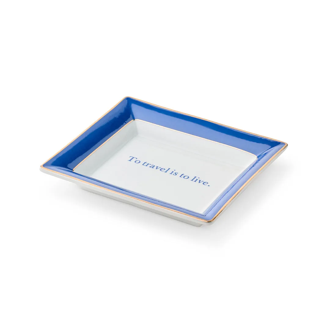 To Travel Is To Live Repartee Tray Trinket Trays & Boxes cheap