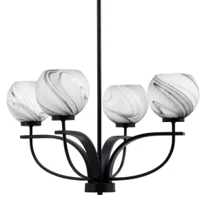 Toltec Cavella 3904-MB-4109 Chandelier Light - Matte Black Chandeliers Lighting online store