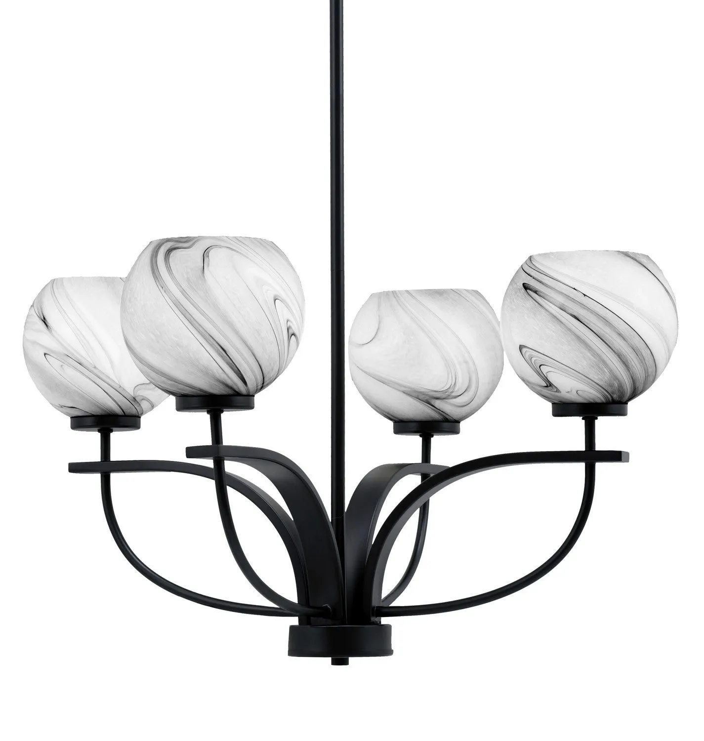 Toltec Cavella 3904-MB-4109 Chandelier Light - Matte Black Chandeliers Lighting online store