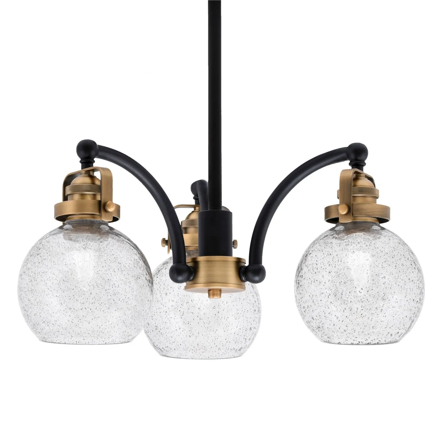 Toltec Easton 1943-MBBR-4102 Chandelier Light - Matte Black & Brass Chandeliers Lighting online store