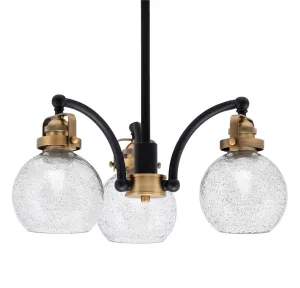 Toltec Easton 1943-MBBR-4102 Chandelier Light - Matte Black & Brass Chandeliers Lighting online store