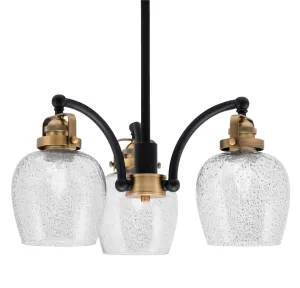 Toltec Easton 1943-MBBR-4812 Chandelier Light - Matte Black & Brass Chandeliers Lighting online store