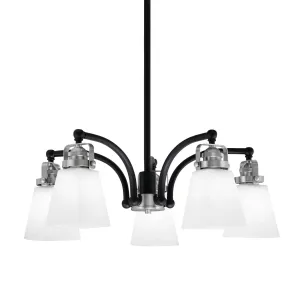 Toltec Easton 1945-MBBN-460 Chandelier Light - Matte Black & Brushed Nickel Chandeliers Lighting online store