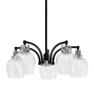 Toltec Easton 1945-MBBN-4810 Chandelier Light - Matte Black & Brushed Nickel Chandeliers Lighting online store