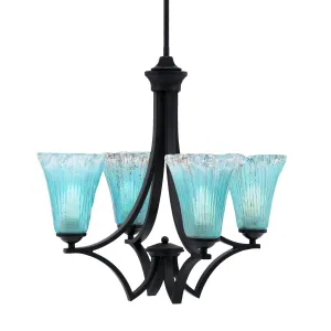 Toltec Zilo 564-MB-725 Chandelier Light - Matte Black Affordable Chandeliers for home