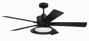 Topper 52"Ceiling Fan Flat Black Exterior Fans FANS clearance sale