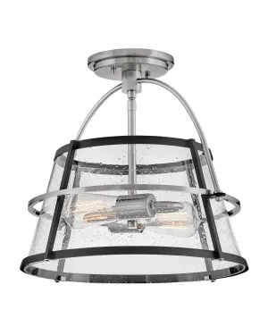 Tournon LED Semi-Flush Mount in Brushed Nickel Cheap Low Ceiling Lighting