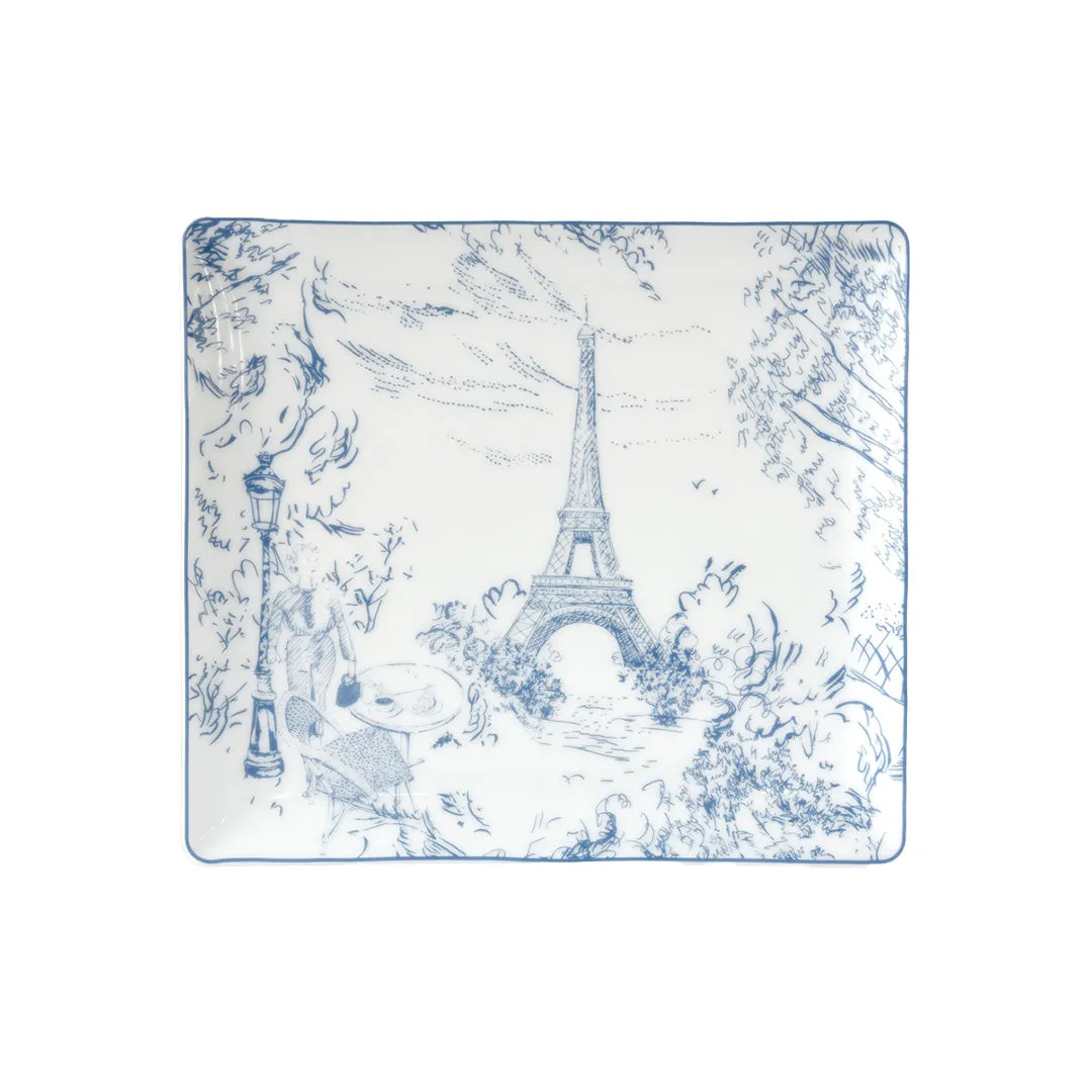 Tout Paris Rectangular Tray, Blue Jewelry Trays Organizer Pack