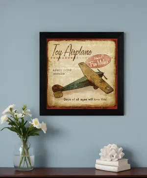 Toy Airplane Black Framed Print Wall Art Affordable Wall Decoration items