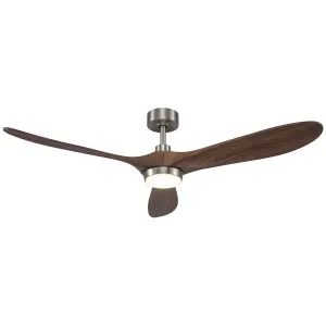 Trans Globe Imports Arden F-1036 BN Ceiling Fan - Brushed Nickel, Walnut/ Hugger Ceiling Fans deals