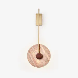 Travertine Disc Wall Lamp Discount Lighting for Bedrooms