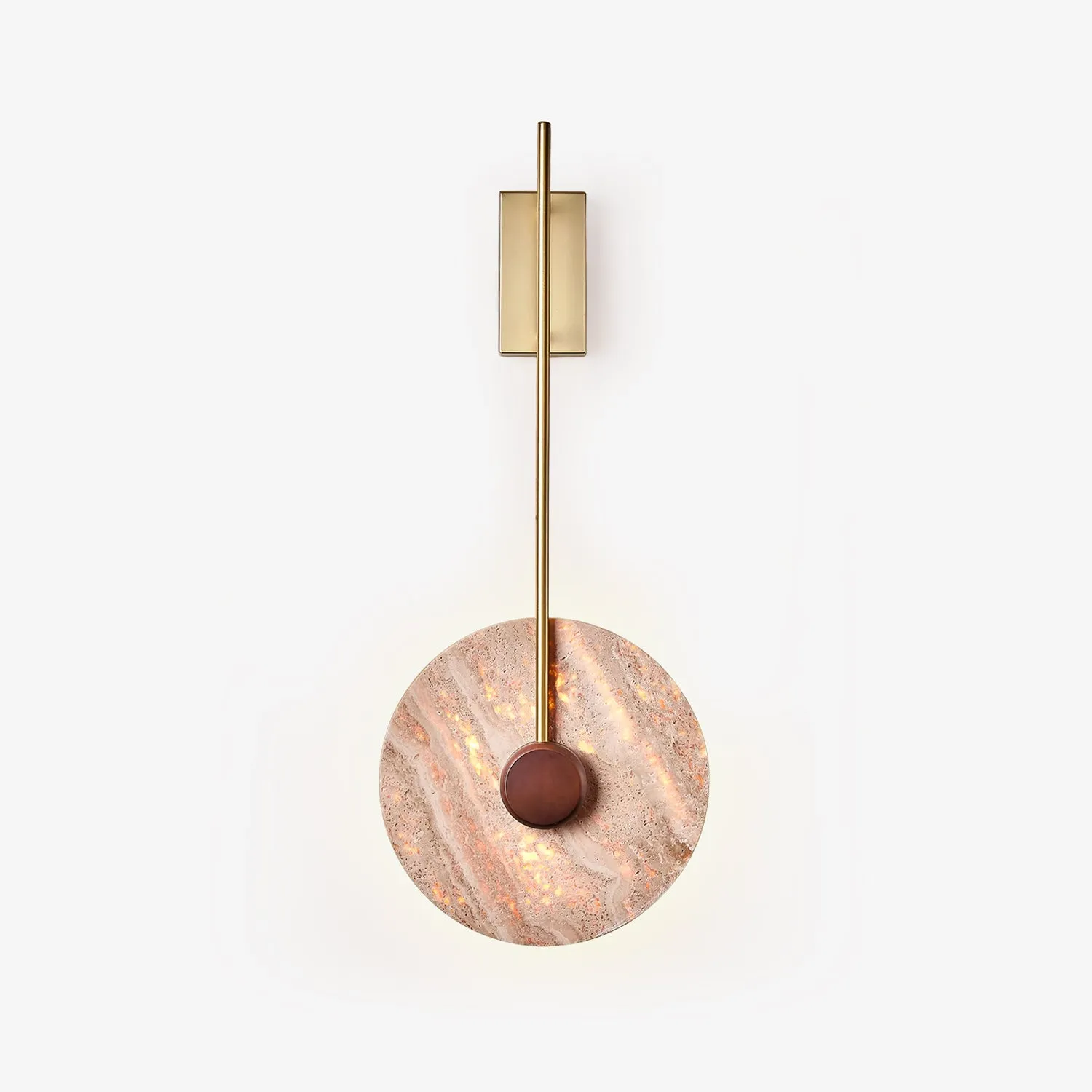 Travertine Disc Wall Lamp Discount Lighting for Bedrooms