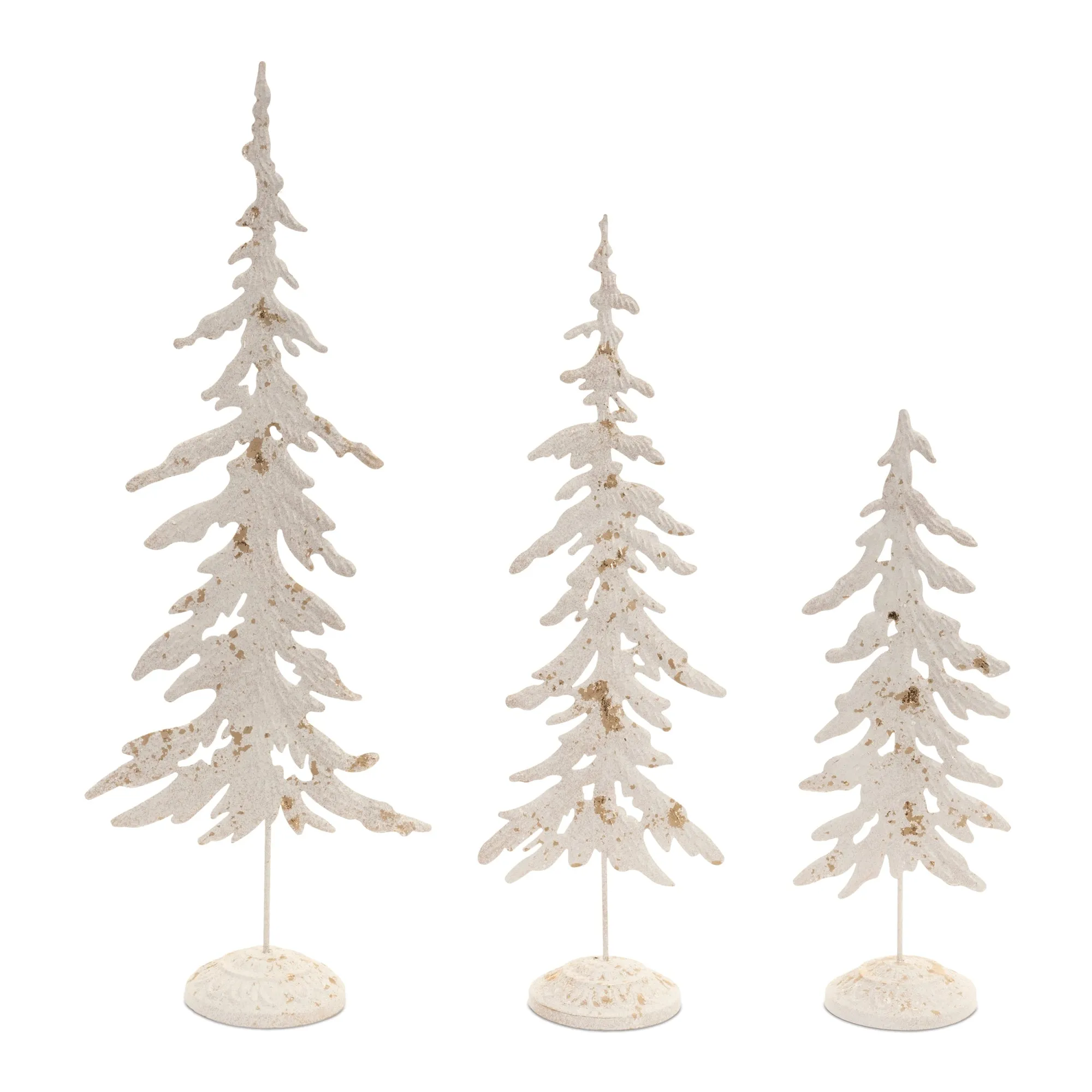 Tree (Set of 3) 17"H, 22"H, 29"H Metal Seasonal Decor Clearance