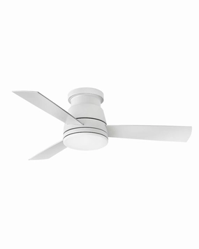Trey 44"Ceiling Fan Matte White Small Fans FANS clearance