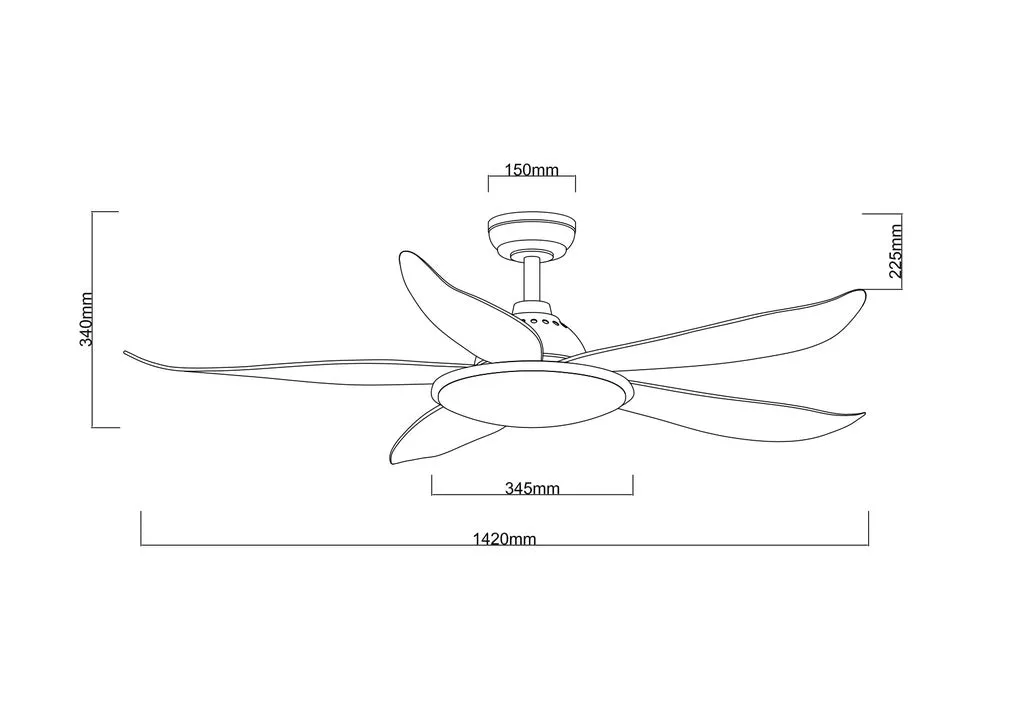 TRIBUTO 46/56" DC CEILING FAN WITH 36W LED   OPTIONAL WI-FI Ceiling Fans summer sale