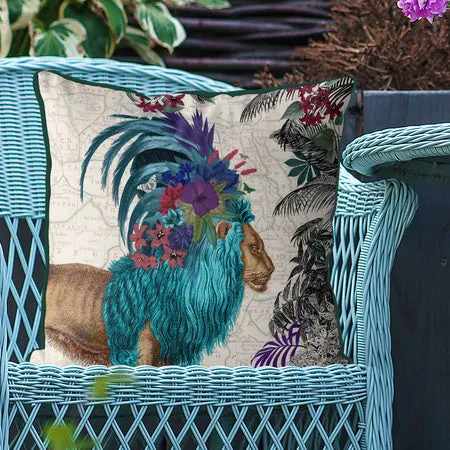 Tropical Lion Pillow Decorative Pillows new arrival