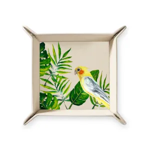 Tropical Parrot Valet Tray Jewelry Trays Organizer Pack