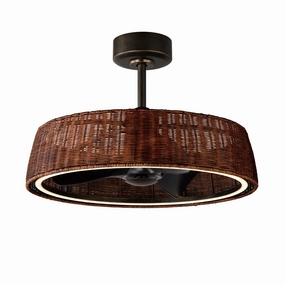 Tulum LED Fandelight Dark Bronze Fandeliers FANS on sale now