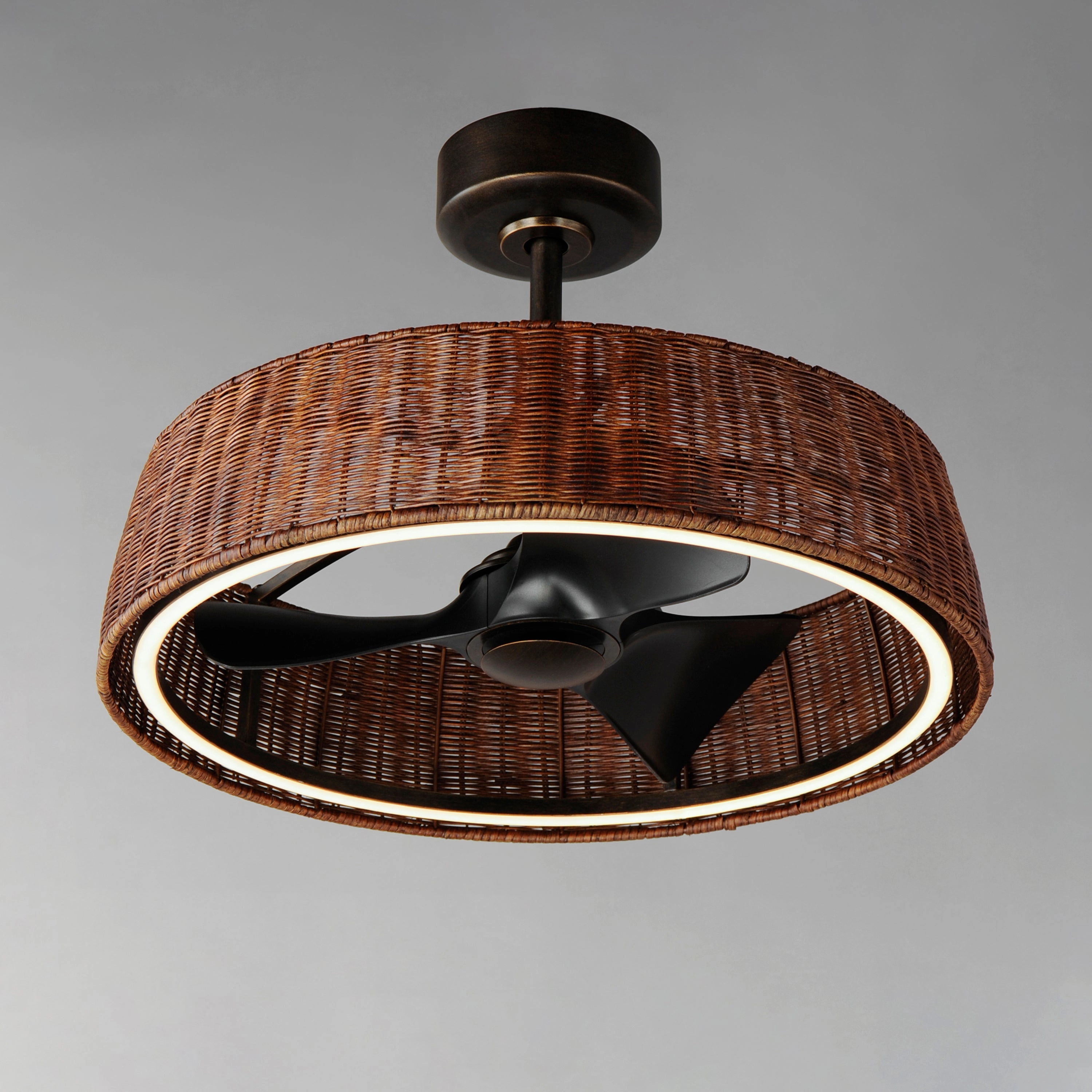 Tulum LED Fandelight Dark Bronze Fandeliers at discount prices