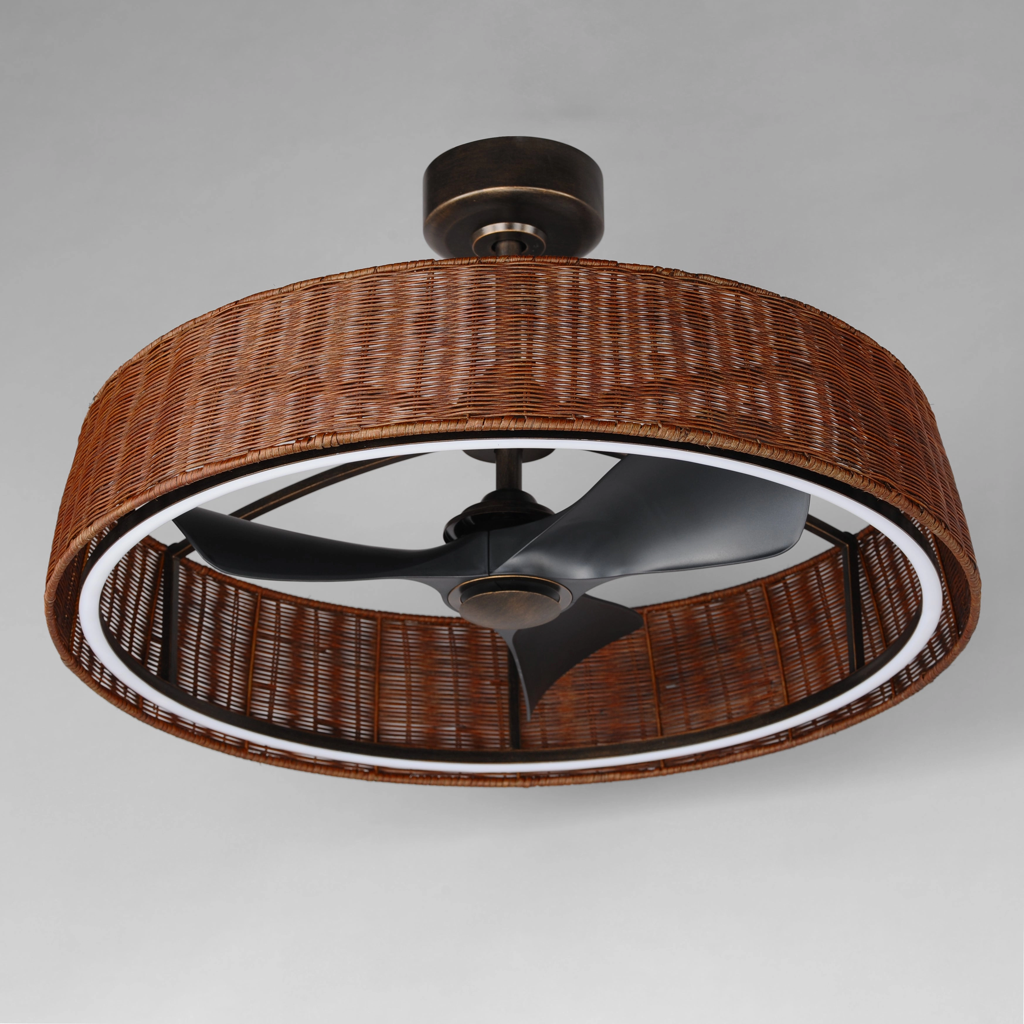 Tulum LED Fandelight Dark Bronze Fandeliers at discount prices