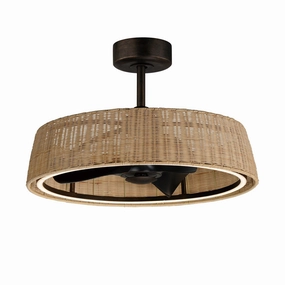 Tulum LED Outdoor Fandelight Dark Bronze Fandeliers FANS on sale now