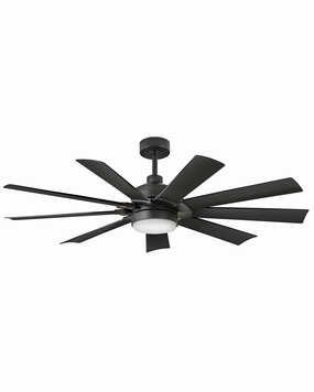 Turbine 60"Ceiling Fan Matte Black Exterior Fans FANS clearance sale