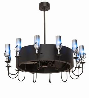 Tuscan Vineyard 12 Light Chandel-Air Fandeliers FANS on sale now