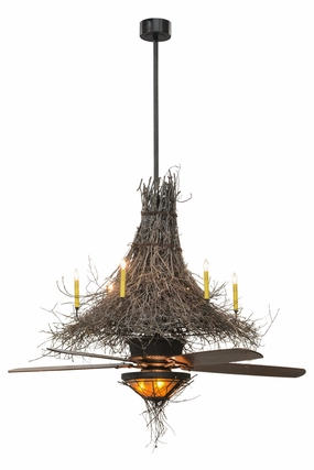Twigs Nine Light Chandel-Air Fandeliers FANS on sale now