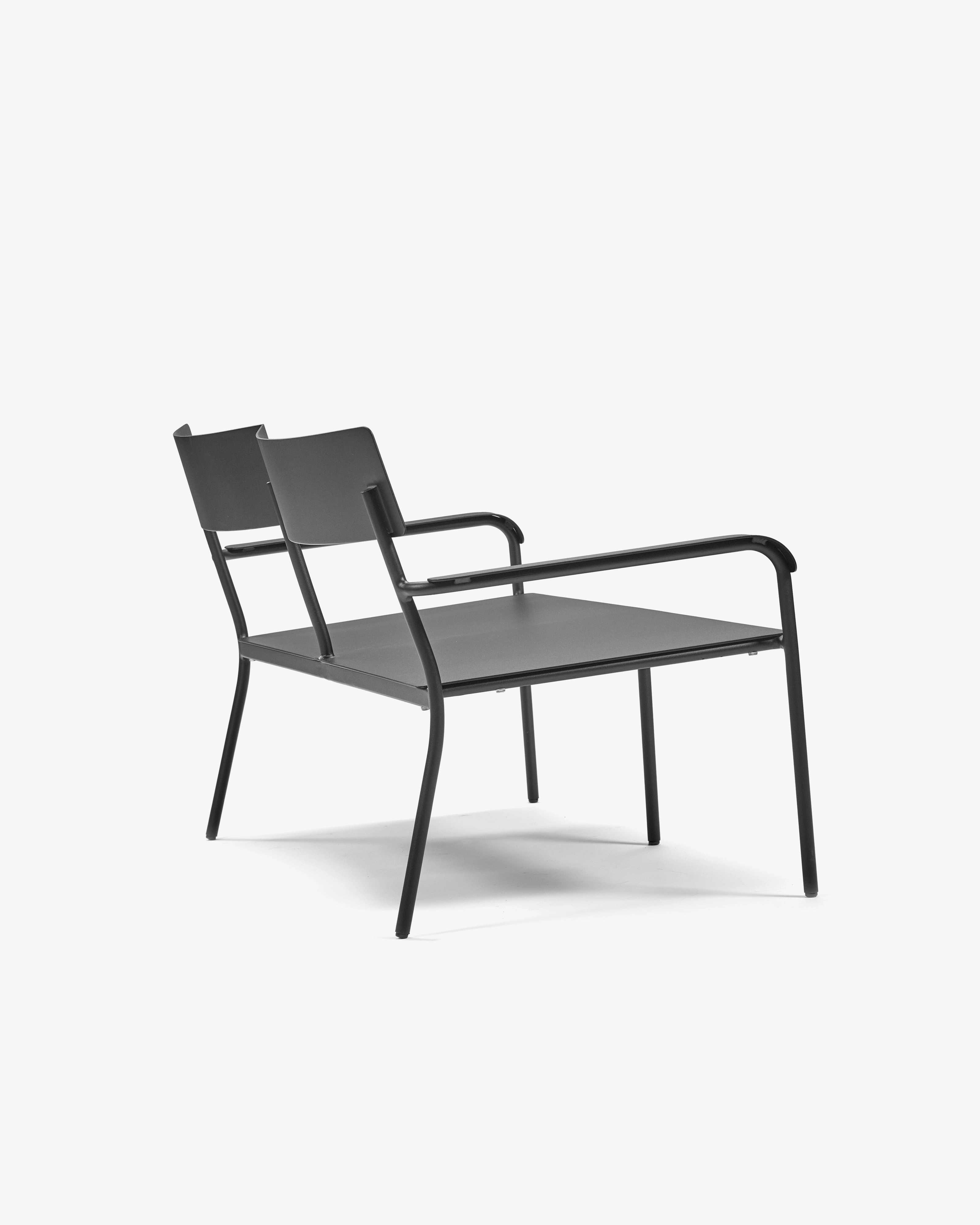 Two seater aluminium black August