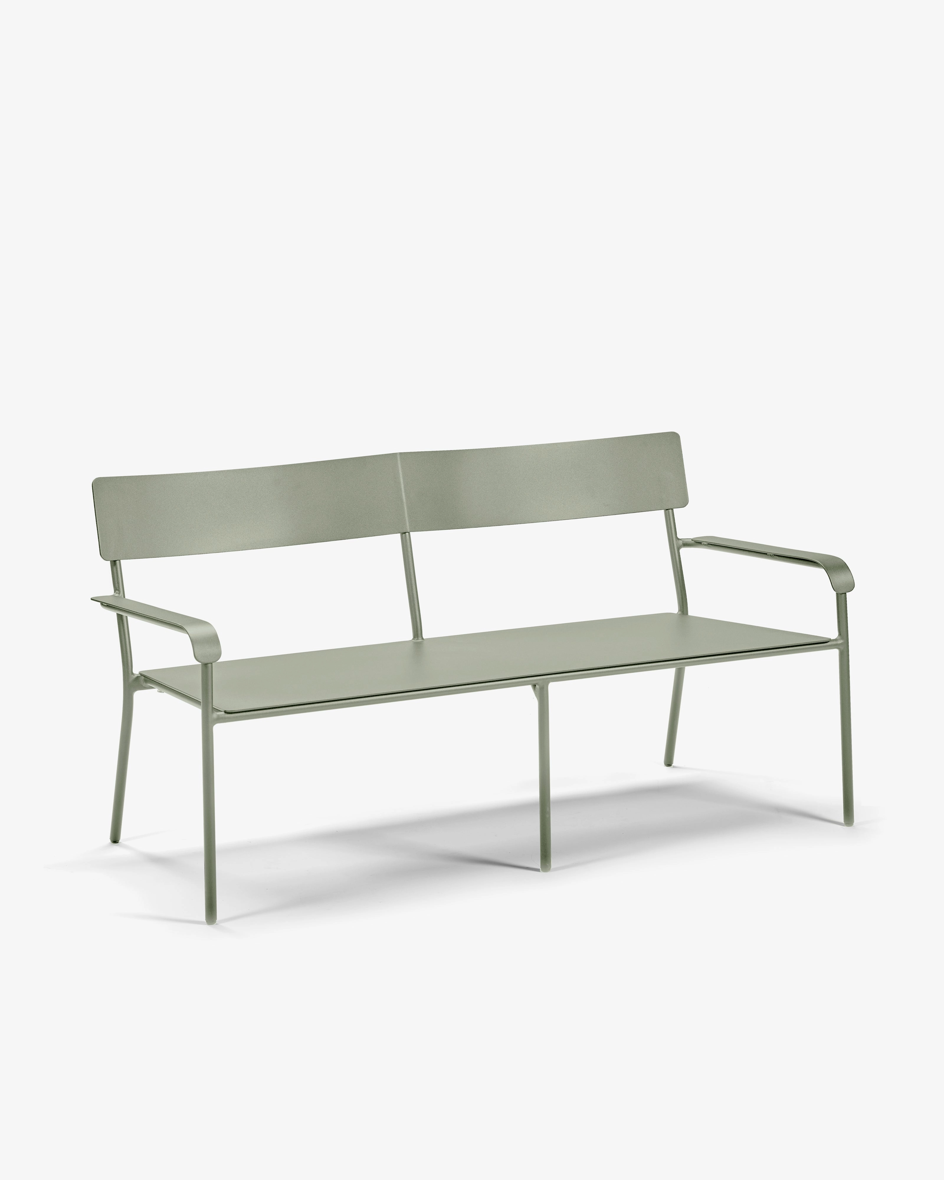 Two seater aluminium eucalyptus green August Outdoor Furniture cheap deals