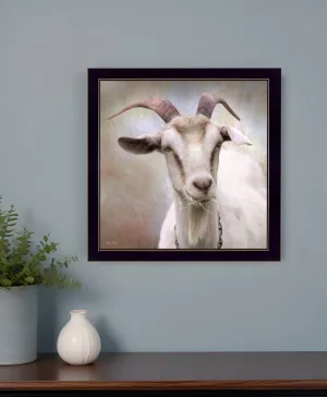 Up Close Goat Black Framed Print Wall Art Modern Wall Accents store