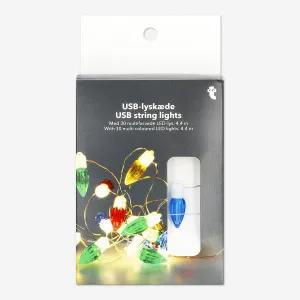 Usb string lights with multi-coloured bulbs - 440 cm Home Decor clearance sale