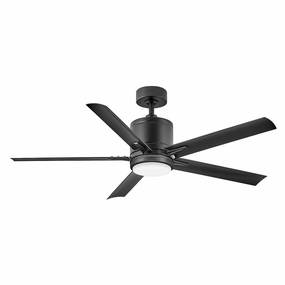 Vail 52" LED Smart Fan Matte Black Exterior Fans FANS clearance sale