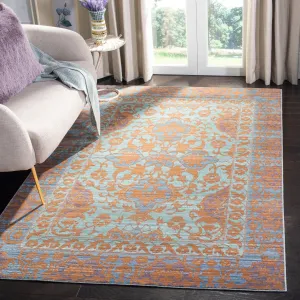 Valencia Machine Made Area Rug, Blue / Gold Traditional Style Easy Care Area Rugs mega sale