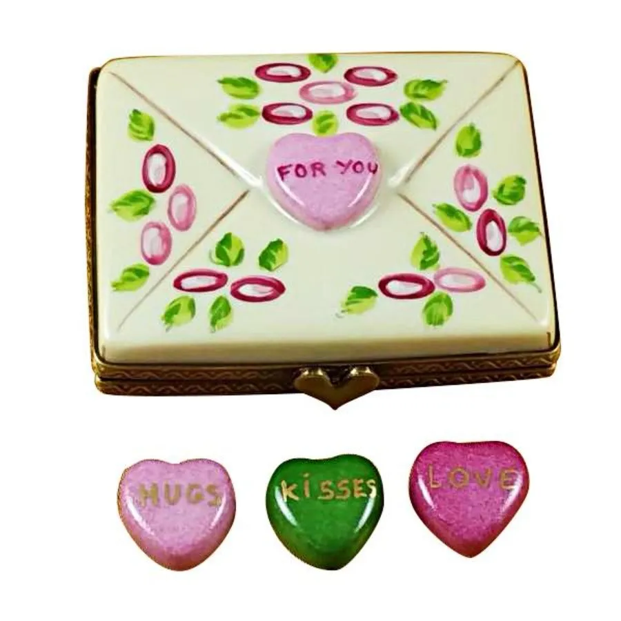 Valentine Envelope For You Limoges Collectible Boxes Rare Find