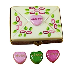 Valentine Envelope For You Limoges Collectible Boxes Rare Find
