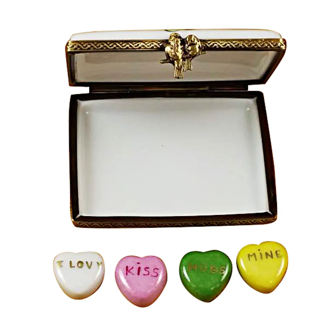 Valentine Envelope with Hearts Limoges Limoges Boxes collectors shop