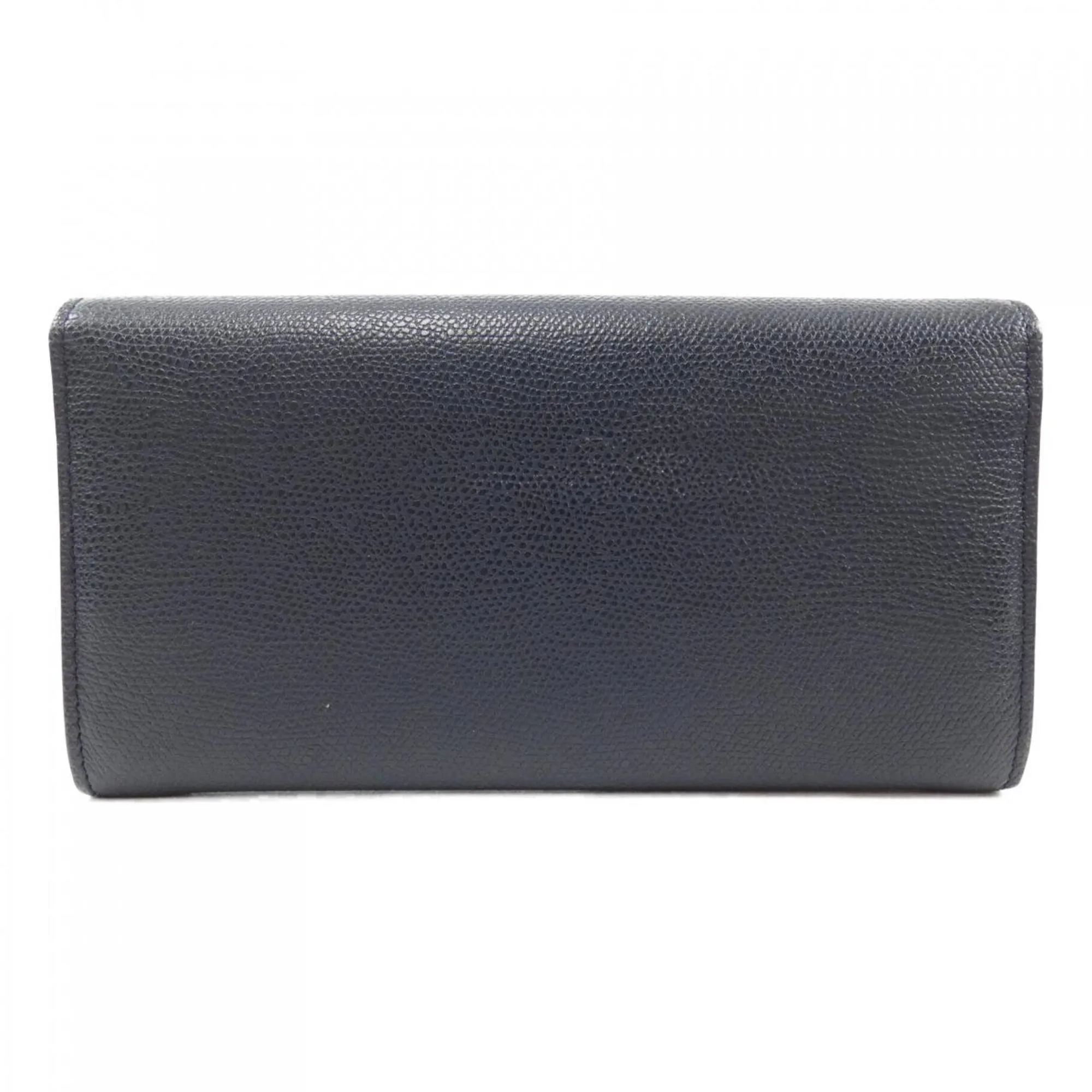 Valextra Leather Long Wallet (Bi-Fold) (Pre-Owned)