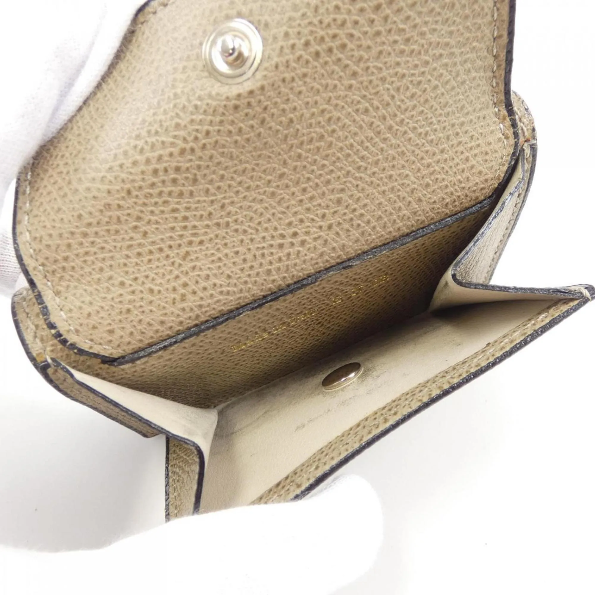 Valextra Leather Wallet (Tri-Fold) (Pre-Owned)