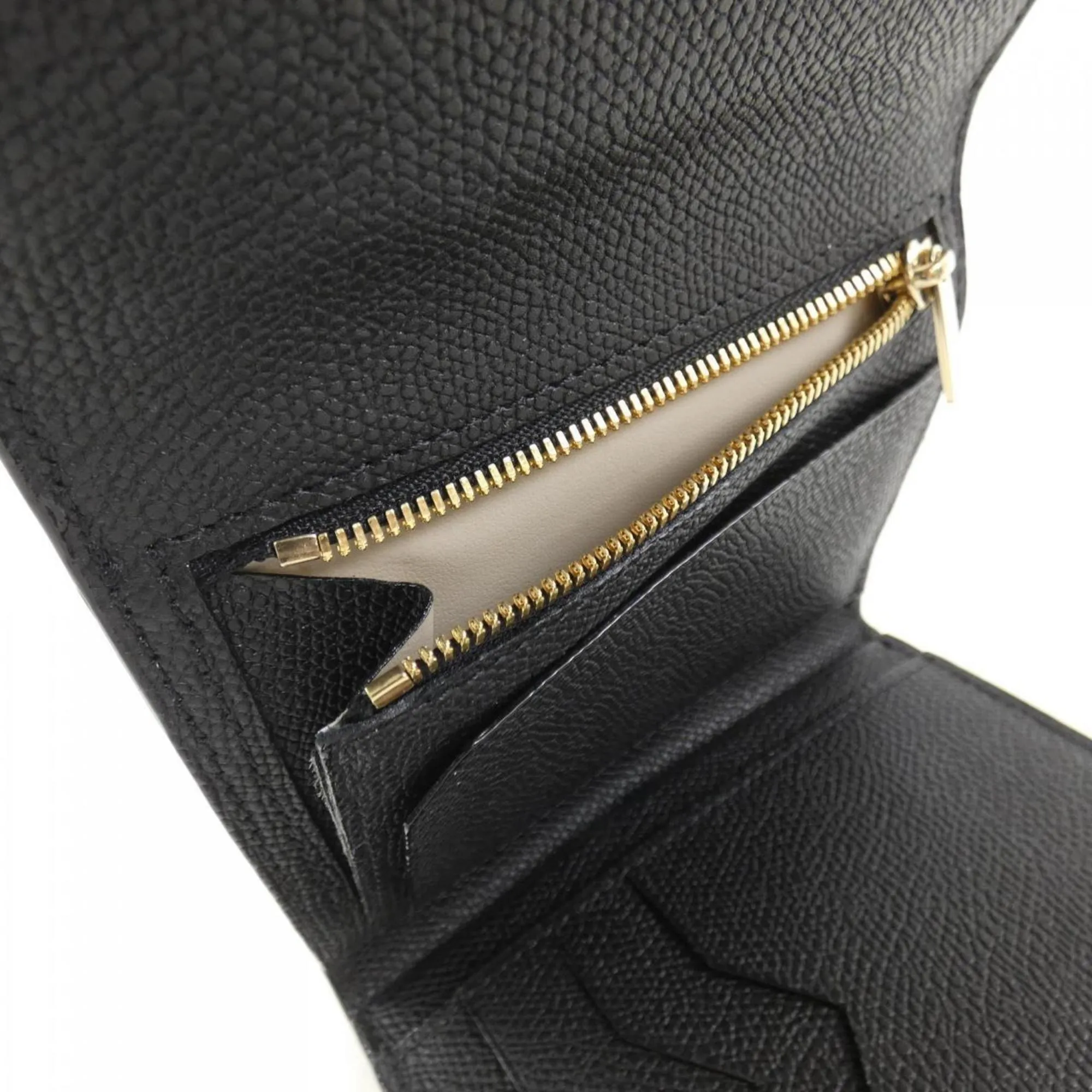 Valextra Leather Wallet (Tri-Fold) (Pre-Owned)