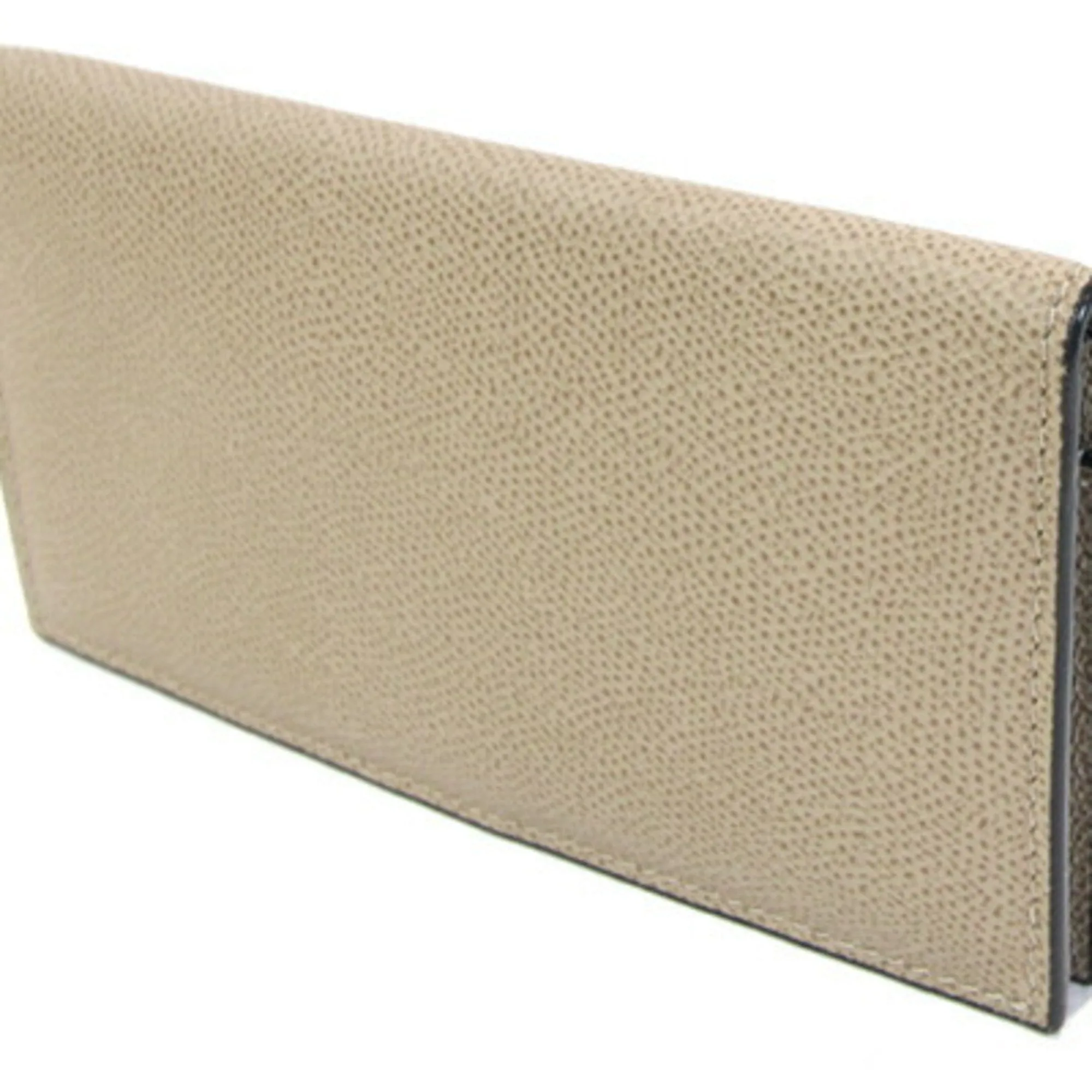 Valextra Oyster Leather Long Bill Wallet (Bi-Fold) (Pre-Owned)