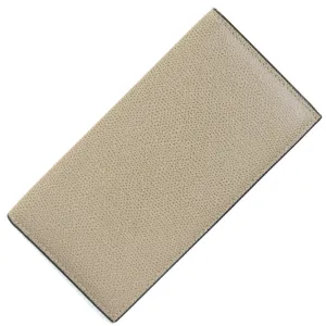 Valextra Oyster Leather Long Bill Wallet (Bi-Fold) (Pre-Owned)