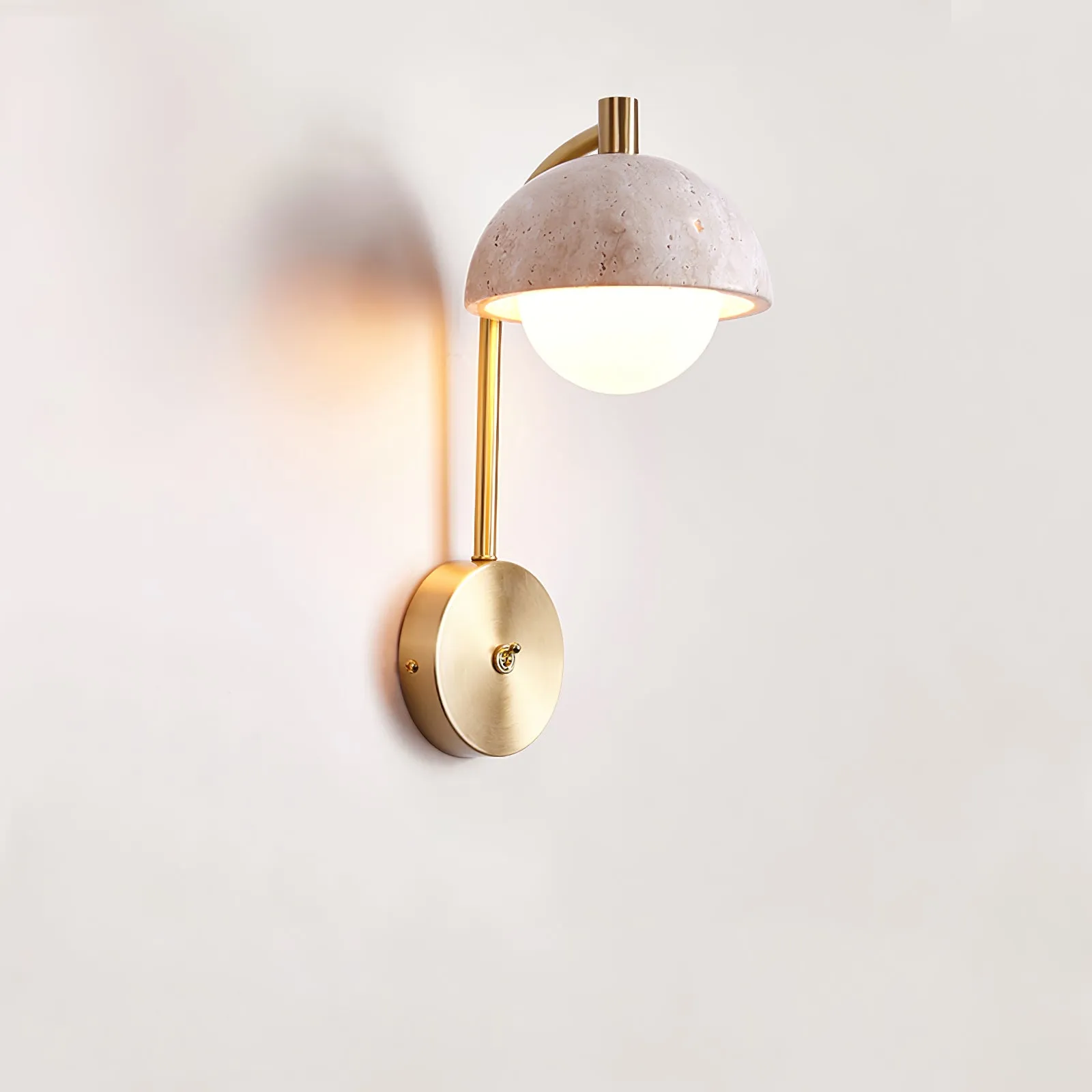 Vellum Travertine Wall Lamp