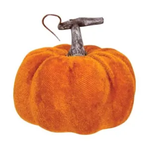 *Velvet Orange Pumpkin Unique Seasonal Decor store