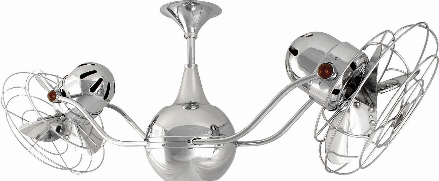 Vent-Bettina 42"Ceiling Fan Polished Chrome Small Room Fans sale