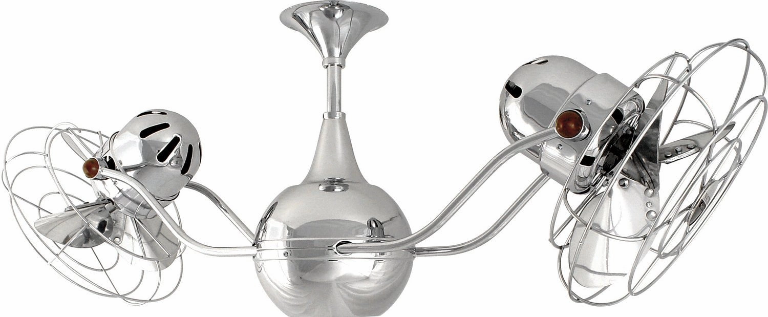 Vent-Bettina 42"Ceiling Fan Polished Chrome Small Room Fans sale