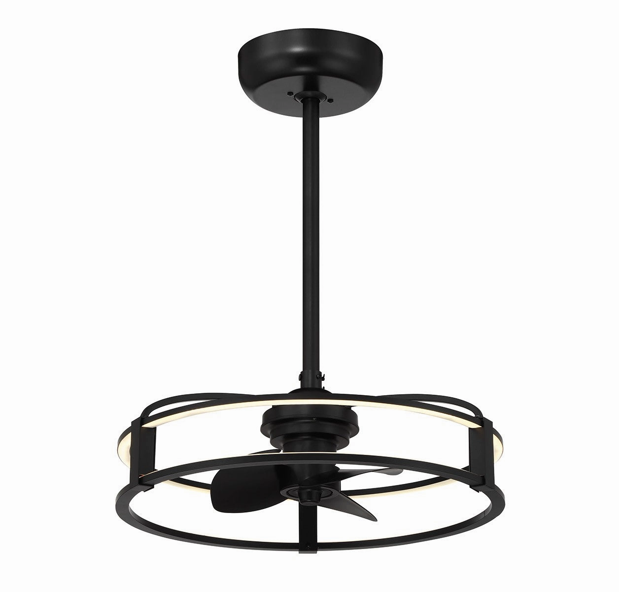 Vesta LED Fan D'Lier Matte Black Fandeliers at discount prices