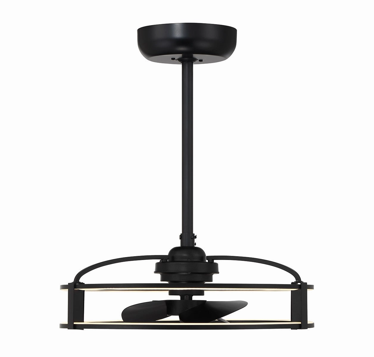 Vesta LED Fan D'Lier Matte Black Fandeliers FANS on sale now
