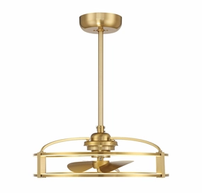 Vesta LED Fan D'Lier Warm Brass Fandeliers FANS on sale now