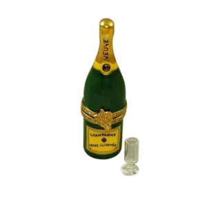 'Veuve Clientele' Champagne Bottle Limoges Collectible Boxes Rare Find